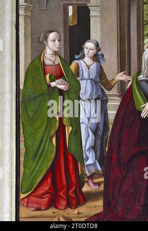 Fano (Italien, Marken. Provinz Pesaro-Urbino). Kirche Santa Maria Nuova, Giovanni Santi, Besuch, um 1488 Stockfoto