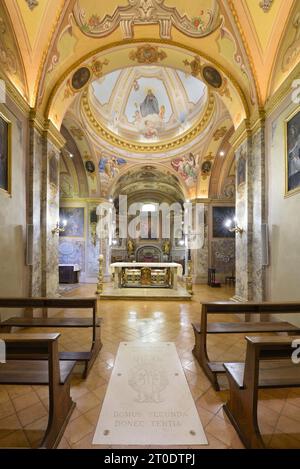 Fabriano (Italien, Marken - Provinz Ancona), Kloster San Silvestro in Montefano. Kirche Stockfoto