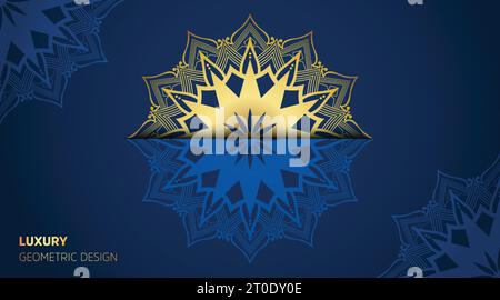 orientalische neue moderne kühle grüne Luxusfarbe Mandala Hintergrund Design Vektorvorlage Stock Vektor