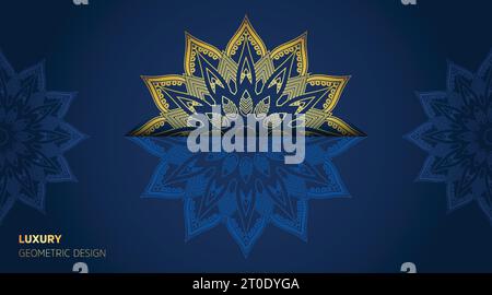 orientalische neue abstrakte kühle Farbverlauf grüne Luxusfarbe Mandala Kunst Hintergrund Vorlage Stock Vektor