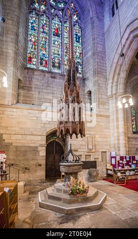 Eine Freude für das Auge in der Hexham Abbey in Northumberland Stockfoto