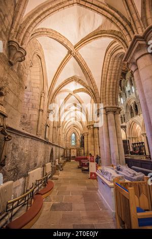 Eine Freude für das Auge in der Hexham Abbey in Northumberland Stockfoto