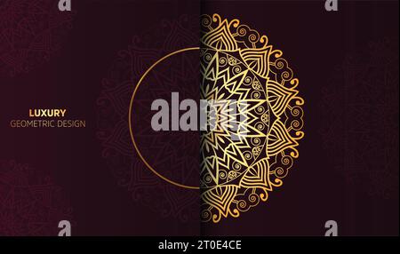 Farbenfrohes Mandala-Hintergrunddesign Stock Vektor