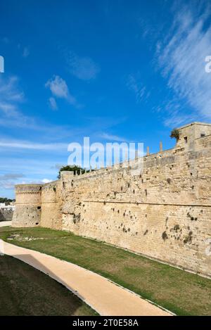 Otranto (Italien, Apulien, Provinz Lecce) aragonesische Stadtmauern Stockfoto