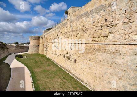 Otranto (Italien, Apulien, Provinz Lecce) aragonesische Stadtmauern Stockfoto