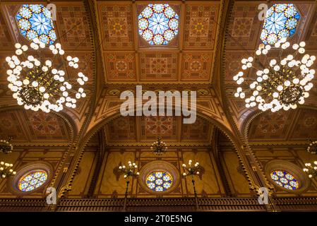 Dohány Street Synagoge, zweitgrößte Synagoge der Welt, Budapest, Ungarn Stockfoto
