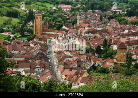 Arbois, Weinregion Frankreichs Stockfoto
