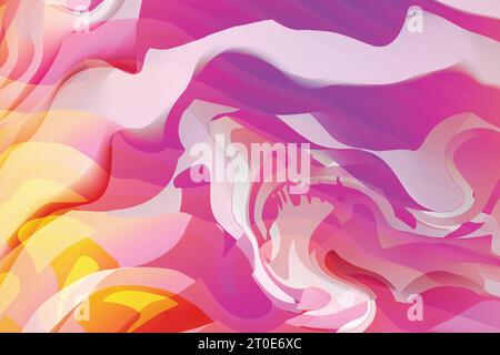 Kreative, moderne abstrakte, wellige, stilvolle, überbunt strukturierte Hintergrundvorlage mit Farbverlauf Stock Vektor