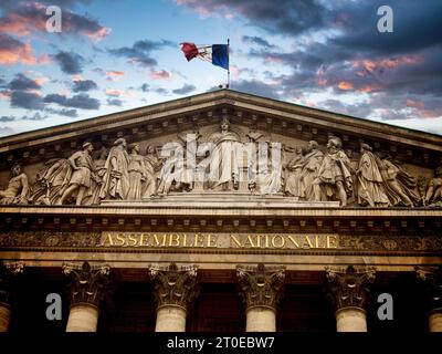 Palais Bourbon, Nationalversammlung, Paris, Ile-de-France, Frankreich Stockfoto