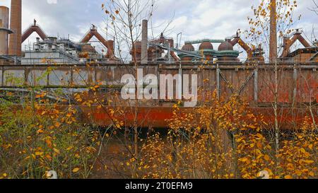 Weltkulturerbe Völklinger Hütte, Völklingen, Saar, Saartal, Saarland, Deutschland Stockfoto