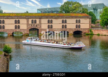 Sperrfeuer Vauban auf den Kranken, Straßburg, Elsass, Unterrhein, Grand Est, Elsace-Champagne-Ardenne-Lorraine, Frankreich Stockfoto