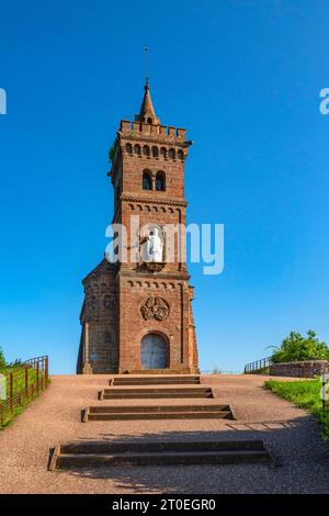 Felsenkirche bei Dabo (Dagsburg), Nordvogesen, Mosel, Lothringen, Vogesen, Grand Est, Elsace-Champagne-Ardenne-Lorraine, Frankreich Stockfoto