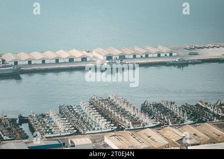 Marokko, Agadir, Fischerhafen Stockfoto