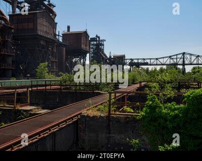 Im Landschaftspark Duisburg Nord Stockfoto