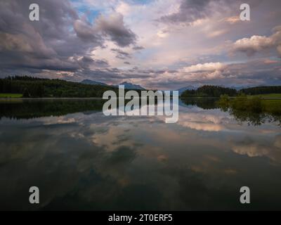 Blick auf den Illasbergsee Stockfoto