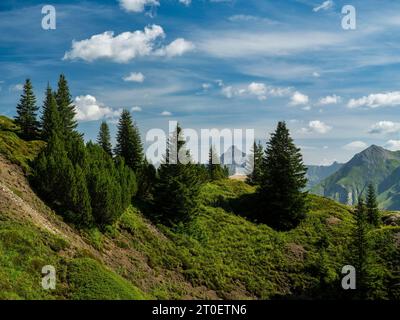 An den Gipslöchern oberhalb Lech am Arlberg Stockfoto