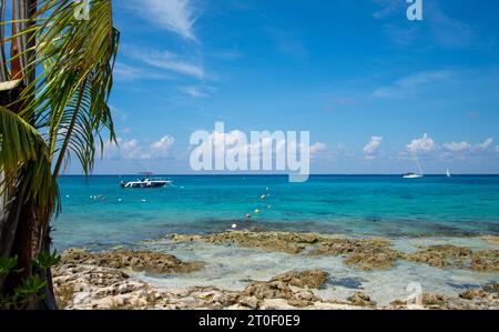 Wunderschöne Strandlandschaft in Cozumel, Mexiko Stockfoto