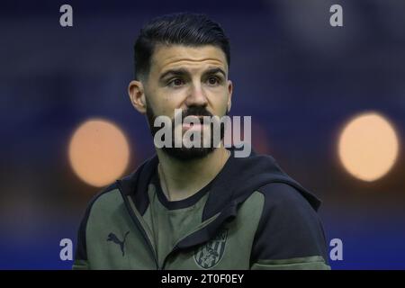 Pipa Nr. 26 von West Bromwich Albion kommt vor dem Sky Bet Championship Match Birmingham City gegen West Bromwich Albion in St Andrews, Birmingham, Großbritannien, 6. Oktober 2023 (Foto: Gareth Evans/News Images) Stockfoto