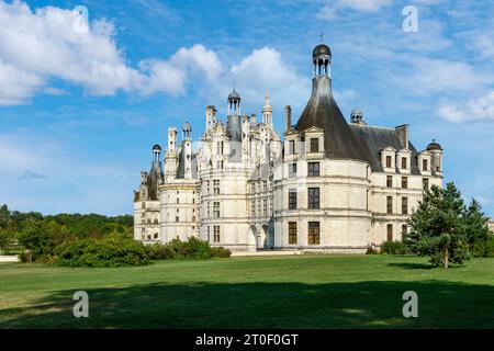 Chambord Castle ist die größte und prächtigste der Schlösser im Loire-Tal. Stockfoto