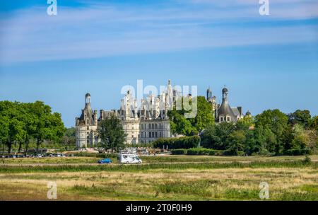 Chambord Castle ist die größte und prächtigste der Schlösser im Loire-Tal. Stockfoto