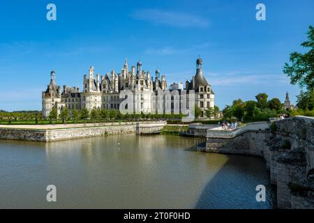 Chambord Castle ist die größte und prächtigste der Schlösser im Loire-Tal. Stockfoto