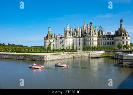 Chambord Castle ist die größte und prächtigste der Schlösser im Loire-Tal. Stockfoto