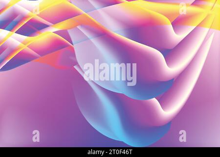 Wellige Art kreatives modernes abstraktes Farbverlauf farbige übermäßig bunte Hintergrundtapete hd gemischte Vektor Hintergrund Design Stock Vektor