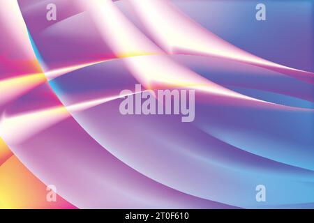 Übermäßig verlaufender farbiger Vektor moderner kreativer welliger Hintergrund Stock Vektor