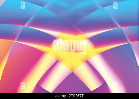 Übermäßig farbenfrohe Farbverlauf kreative abstrakte wellige Art moderne Tapete hd Vektor Hintergrund Design Stock Vektor