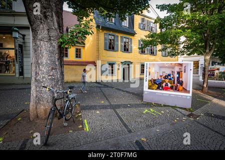 Weimar im Bundesland Thüringen Wohnhaus Friedrich Schiller, Schillers Wohnhaus - 06.10.2023 Weimar *** Weimar im Land Thüringen Residenz Friedrich Schiller, Schillers Haus 06 10 2023 Weimar Credit: Imago/Alamy Live News Stockfoto