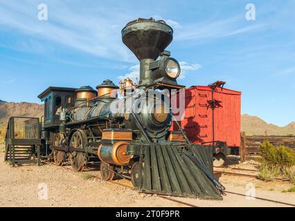 Tucson, Arizona, USA - 07. Mai 2014 - historische Dampflok „Iron Horse“ in Old Tucson Stockfoto