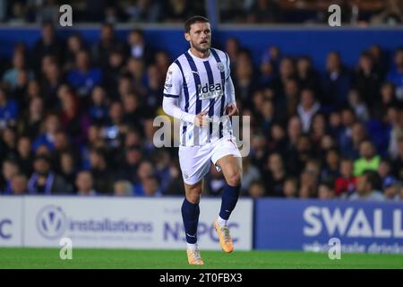 John Swift #19 von West Bromwich Albion während des Sky Bet Championship Matches Birmingham City gegen West Bromwich Albion in St Andrews, Birmingham, Großbritannien, 6. Oktober 2023 (Foto: Gareth Evans/News Images) Stockfoto