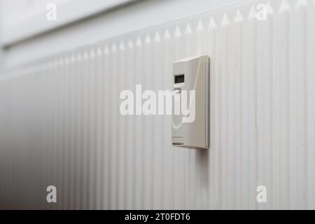 Wärmezähler Kühler – Temperatursensor – Wärmepreis Stockfoto