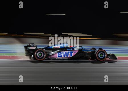 31 OCON Esteban (fra), Alpine F1 Team A523, Action während des Formel 1 Grand Prix von Katar 2023, 17. Runde der Formel 1 Weltmeisterschaft 2023 vom 6. Bis 8. Oktober 2023 auf dem Lusail International Circuit in Doha, Katar Stockfoto