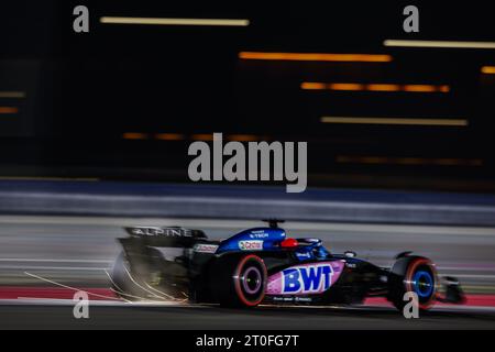 31 OCON Esteban (fra), Alpine F1 Team A523, Action während des Formel 1 Grand Prix von Katar 2023, 17. Runde der Formel 1 Weltmeisterschaft 2023 vom 6. Bis 8. Oktober 2023 auf dem Lusail International Circuit in Doha, Katar Stockfoto