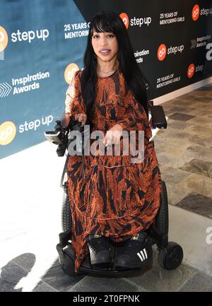 Los Angeles, USA. Oktober 2023. Jillian Mercado kommt am 06. Oktober 2023 zu den Inspiration Awards zugunsten von Step Up im Skirball Cultural Center in Los Angeles, KALIFORNIEN. © Lisa OConnor/AFF-USA.com Credit: AFF/Alamy Live News Stockfoto