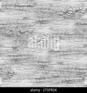 Textur bricht schwarz, weißer Hintergrund. Effektscherben, Beton, Stein, Asphalt. Nahtloses Muster. Geplatzte Erde. Modernes, stilvolles Design. Struktur-cra Stockfoto