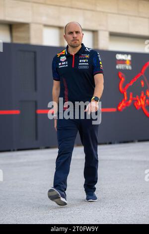 DOHA, KATAR, 6. OKT 2023 GIANPIERO LAMBIASE (ITA) RENNINGENIEUR VON MAX VERSTAPPEN. AHMAD AL-SHEHAB/ALAMY LIVE NEWS Stockfoto