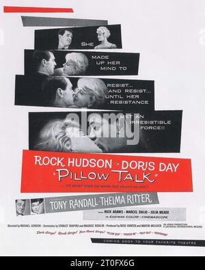 Pillow Talk - Filmplakat 1959 mit Rock Hudson, Doris Day Stockfoto