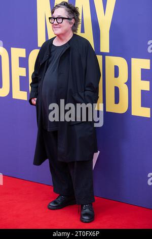 London, Großbritannien. Oktober 2023. Produzentin Christine Vachon nimmt an der Headline Gala-Vorführung von Mai Dezember während des 67. BFI London Film Festival in der Royal Festival Hall Teil. (Foto: Loredana Sangiuliano/SOPA Images/SIPA USA) Credit: SIPA USA/Alamy Live News Stockfoto