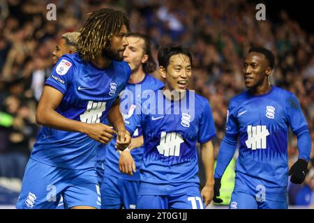 Birmingham, Großbritannien. Oktober 2023. *** Während des EFL Sky Bet Championship-Spiels zwischen Birmingham City und West Bromwich Albion in St Andrews, Birmingham, England am 6. Oktober 2023. Foto von Stuart Leggett. Nur redaktionelle Verwendung, Lizenz für kommerzielle Nutzung erforderlich. Keine Verwendung bei Wetten, Spielen oder Publikationen eines einzelnen Clubs/einer Liga/eines Spielers. Quelle: UK Sports Pics Ltd/Alamy Live News Stockfoto