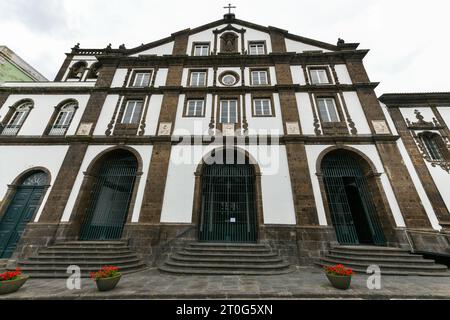 Kirche St. Joseph (Portugiesisch: Igreja de Sao Jose), datiert von 1709, befindet sich im historischen Zentrum von Ponta Delgada auf der Insel Sao Miguel. Stockfoto