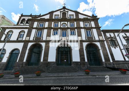 Kirche St. Joseph (Portugiesisch: Igreja de Sao Jose), datiert von 1709, befindet sich im historischen Zentrum von Ponta Delgada auf der Insel Sao Miguel. Stockfoto