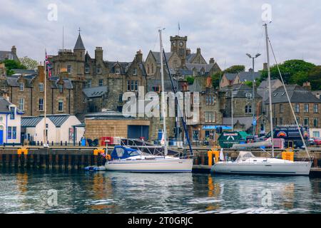 Lerwick Old Town war Schauplatz mehrerer Filmszenen mit Jimmy Perez für die Fernsehserie Shetlands. Stockfoto