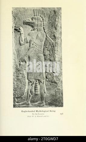 Adlerköpfiges mythologisches Wesen Stockfoto