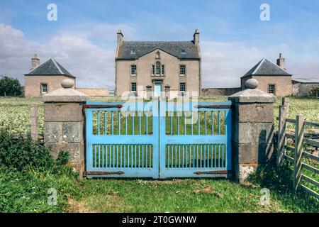 Das Belmont Manor House ist eines der wichtigsten historischen Gebäude in den Shetlands. Stockfoto