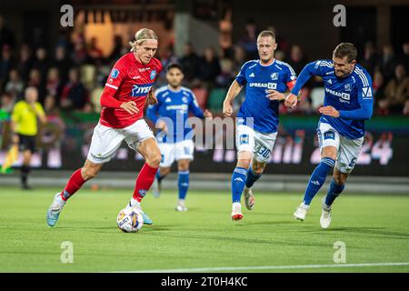 Silkeborg, Dänemark. Oktober 2023. Stefan Thordarson (8) von Silkeborg IF beim 3F Superliga-Spiel zwischen Silkeborg IF und Lyngby BK im Jysk Park in Silkeborg. (Foto: Gonzales Photo/Alamy Live News Stockfoto