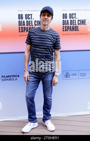 Madrid, Spanien. Oktober 2023. Alejo Stivel nimmt an der Filmoteca Española Celebra el dia del Cine Español Fotocall in der Cine Dore in Madrid Teil. (Foto: Nacho Lopez/SOPA Images/SIPA USA) Credit: SIPA USA/Alamy Live News Stockfoto