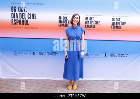 Madrid, Spanien. Oktober 2023. Cristina Gallego nimmt an der Filmoteca Española Celebra el dia del Cine Español Fotocall in Cine Dore in Madrid Teil. (Foto: Nacho Lopez/SOPA Images/SIPA USA) Credit: SIPA USA/Alamy Live News Stockfoto