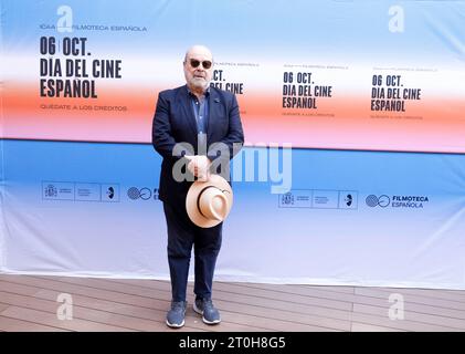 Madrid, Spanien. Oktober 2023. Antonio Resines nimmt an der Filmoteca Española Celebra el dia del Cine Español Fotocall in der Cine Dore in Madrid Teil. (Foto: Nacho Lopez/SOPA Images/SIPA USA) Credit: SIPA USA/Alamy Live News Stockfoto